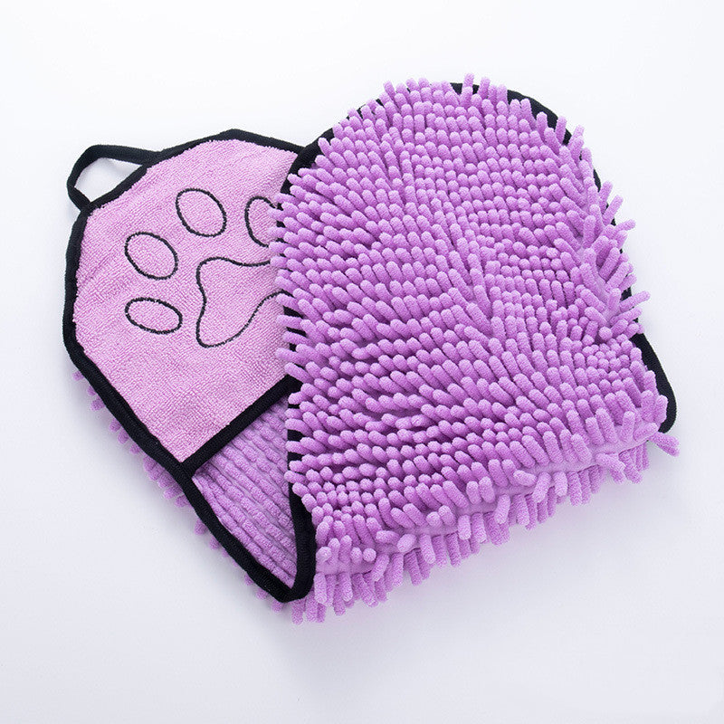 Solid Color Water Towel Dog Cat Pet Bath Towel