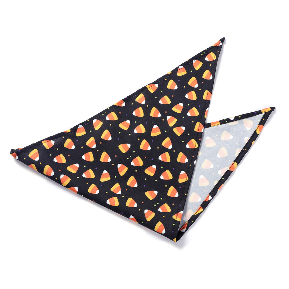 New Halloween Pet Drool Dog Triangle Scarf