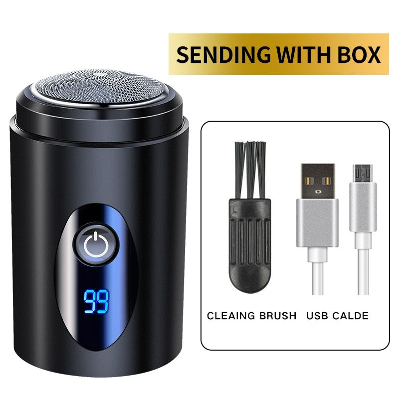 Men's Electric Shaver Mini Lock And Load Spray Washing Travel Portable Six-leaf Cutter Head