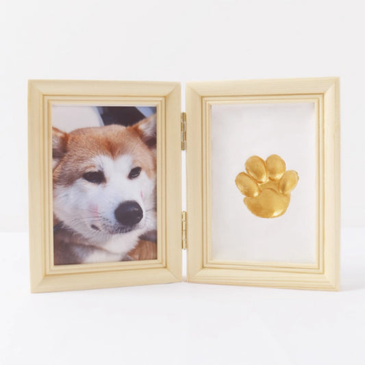 Frame Cat Palm Print Solid Wood Photo Commemorative Table