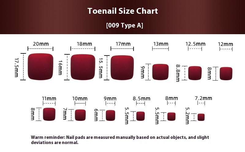 Summer Toenail Wear Finished Ladies