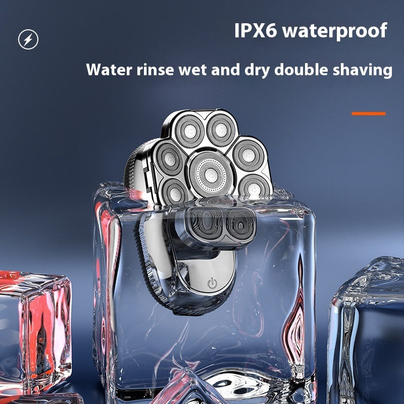 Men's Digital Display Net Multifunctional Electric Shaver