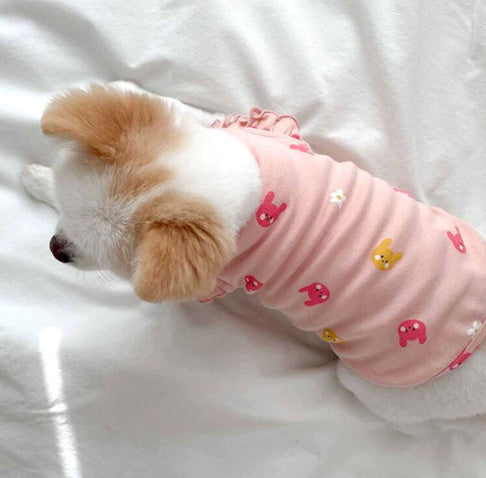 Spring Thin Cat Flying Sleeve Vest Dog Two Feet Apparel