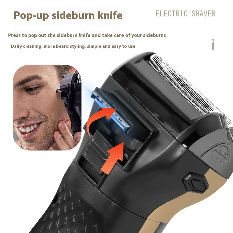 Three-in-one Electric Shaver Reciprocating Shaver Hair Clipper