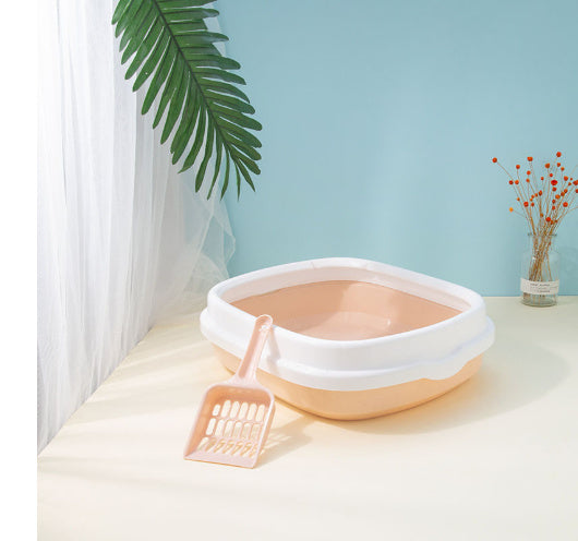 Large Cat Litter Box Detachable Anti-splashing Cat Litter Box Cat Pet Supplies