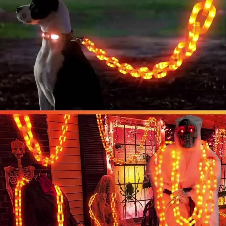 LED Waterproof Battery Box Halloween Decoration Atmosphere Lighting Chain